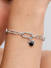 Winged Heart Mini Dangle Charm Sterling silver