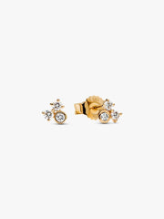 Pandora Era Lab-Grown Diamond Cluster Stud Earrings 0.19 ct TW, 14k gold