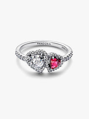Halo Hearts Ring Sterling silver
