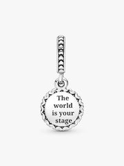 Theatre Masks Dangle Charm Sterling silver