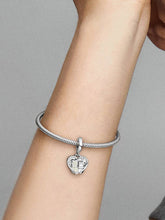 Cats & Hearts Dangle Charm Sterling silver