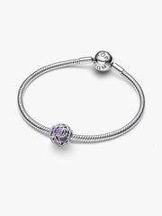 Openwork Hearts Mom Charm Sterling silver