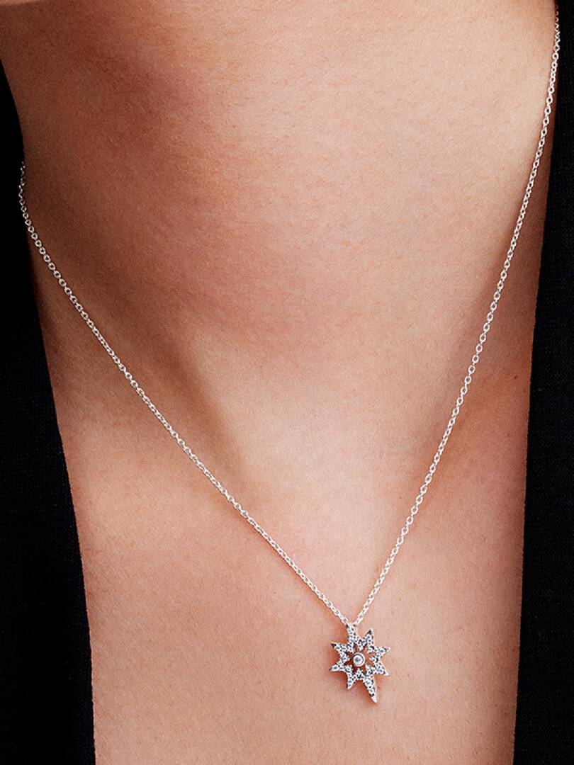 North Star Pendant Necklace Sterling silver