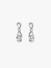 FINAL SALE - Pandora Infinite Sterling Silver Lab-grown Diamond Drop Earrings 0.30 ct TW, Sterling silver