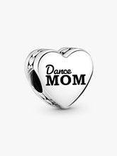 Dance Mom Heart Charm Sterling silver