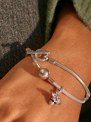 FINAL SALE - Pandora Moments T-Bar Snake Chain Bracelet Sterling silver