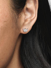 Crown Stud Earrings Sterling silver