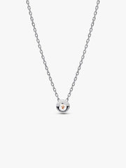 Pandora Era Bezel Sterling Silver Lab-grown Diamond Pendant Necklace 0.25 ct TW, Sterling silver
