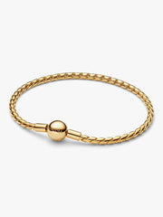 Round Clasp Wing Chain Bracelet 14k gold plating