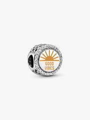 Good Vibes Charm Sterling silver
