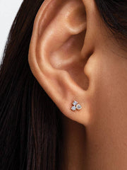 Pandora Era Lab-Grown Diamond Cluster Stud Earrings 0.19 ct TW, 14k gold