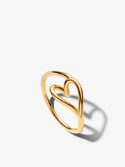 Essence Delicate Heart Friendship Ring Set 2 Quantity