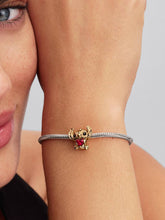 Disney Stitch Heart Charm 14k gold plating
