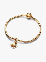 Disney Aladdin Scarab Beetle Dangle Charm 14k gold plating