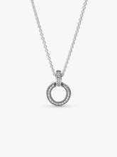 FINAL SALE - Double Circle Pendant & Necklace Sterling silver