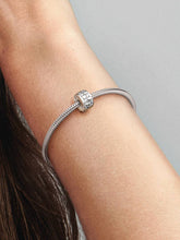 FINAL SALE - Infinite Hearts Sparkling Clip Charm Sterling silver