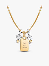 A Mother's Love Engravable Charm Necklace Set 4 Quantity