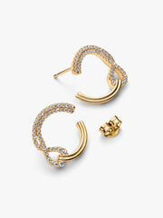 Pandora Infinite Lab-grown Diamond Pavé Open Circle Stud Earrings 0.54 ct TW, 14k gold