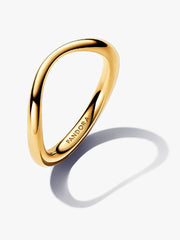 Organically Shaped Band Ring 14k gold plating