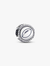 Engravable Football Charm Sterling silver