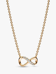 Sparkling Infinity Collier Necklace 14k gold plating