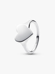 Engravable Heart Ring Sterling silver
