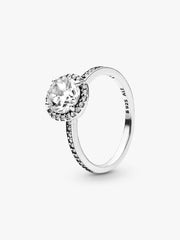 Round Sparkle Ring Sterling silver