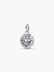 Heart Medallion Charm Sterling silver