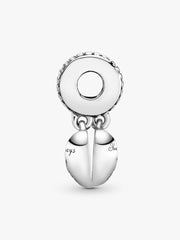 Mother & Daughter Hearts Dangle Charm Sterling silver