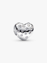 Pandora Sterling Silver Lab-grown Diamond Heart Charm 0.53 ct TW, Sterling silver