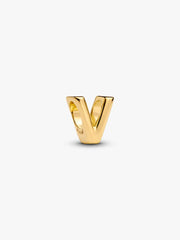 Letter V Alphabet Charm 14k gold plating