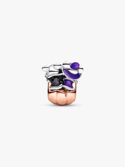 Disney Mickey Mouse & Minnie Mouse Halloween Pumpkin Charm Sterling silver, 14k rose gold plating
