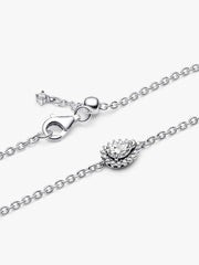 FINAL SALE - Sparkling Pear Halo Chain Bracelet Sterling silver