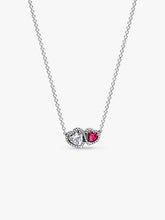 Halo Hearts Pendant Necklace Sterling silver