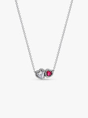 Halo Hearts Pendant Necklace Sterling silver