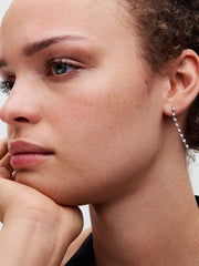FINAL SALE - Sparkling Eight Stones Drop Earrings Sterling silver