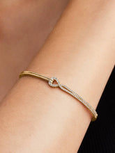 Pandora Infinite Lab-grown Diamond Pavé Double Row Bangle 0.45 ct TW, 14k gold