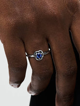 September Birthstone Eternity Circle Ring Sterling silver