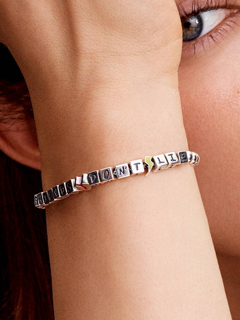 Stranger Things Friends Don't Lie Bracelet Sterling silver