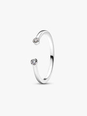 Pandora Era Lab-Grown Diamond Open Ring 0.07 ct TW, 14k white gold