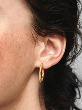 Pandora Moments Charm Hoop Earrings 14k gold plating