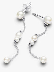 FINAL SALE - Treated Freshwater Cultured Pearl Drop Earrings Sterling silver