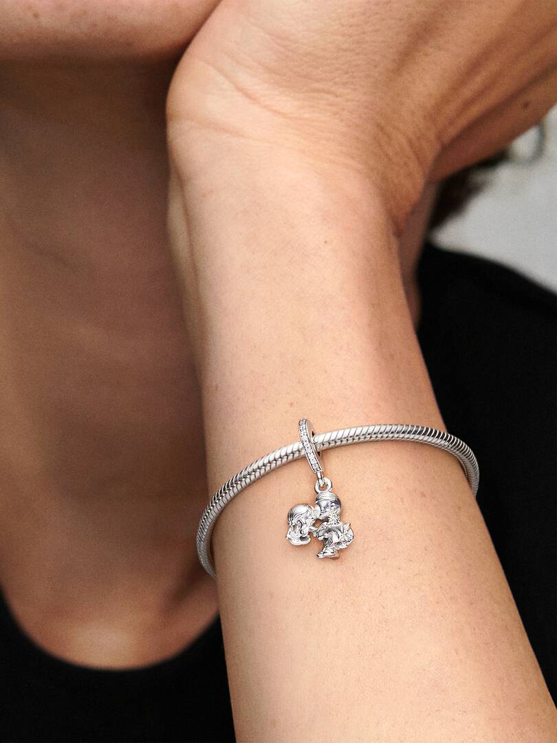 Married Couple Dangle Charm Sterling silver