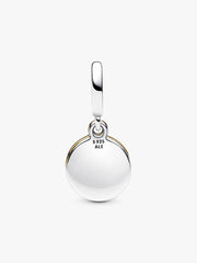 My Pandora Two-tone Daisy Double Dangle Charm 0.009 ct TW, Sterling silver, 14k gold plating
