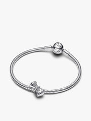 Silver Sparkling Bow Bracelet Set 2 Quantity