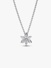 Sparkling Herbarium Cluster Pendant Necklace Sterling silver