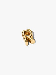 Letter R Alphabet Charm 14k gold plating