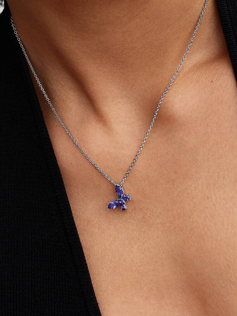 Butterfly Pendant Necklace Sterling silver
