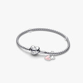 Mother Daughter Dangle Charm Bracelet 2 Quantity