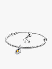 November Eternity Circle Dangle Charm Bracelet Set 2 Quantity
